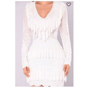 White long sleeve dress